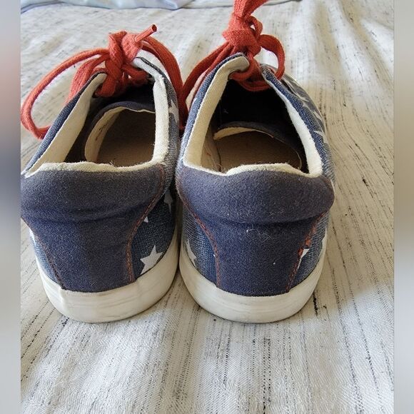Mango Kids Canvas Sneakers - Navy and White stars - Picture 3 of 3